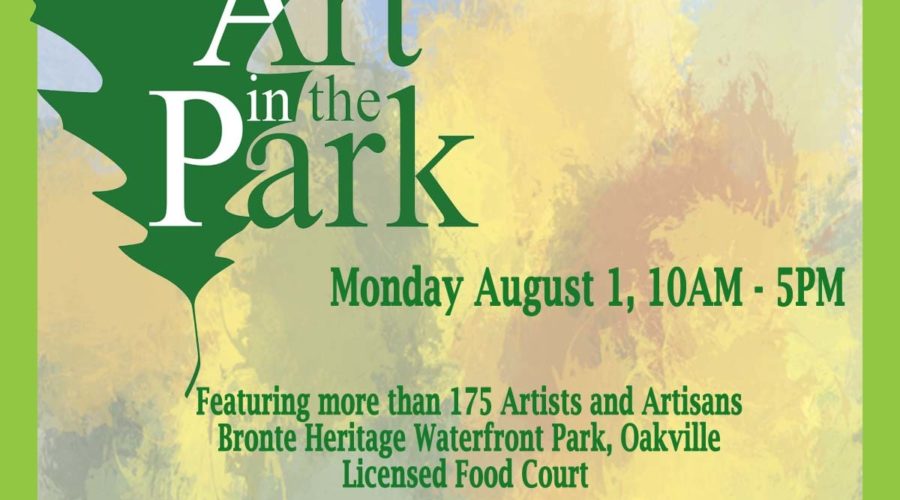 Art in the Park Oakville – August 1, 2022